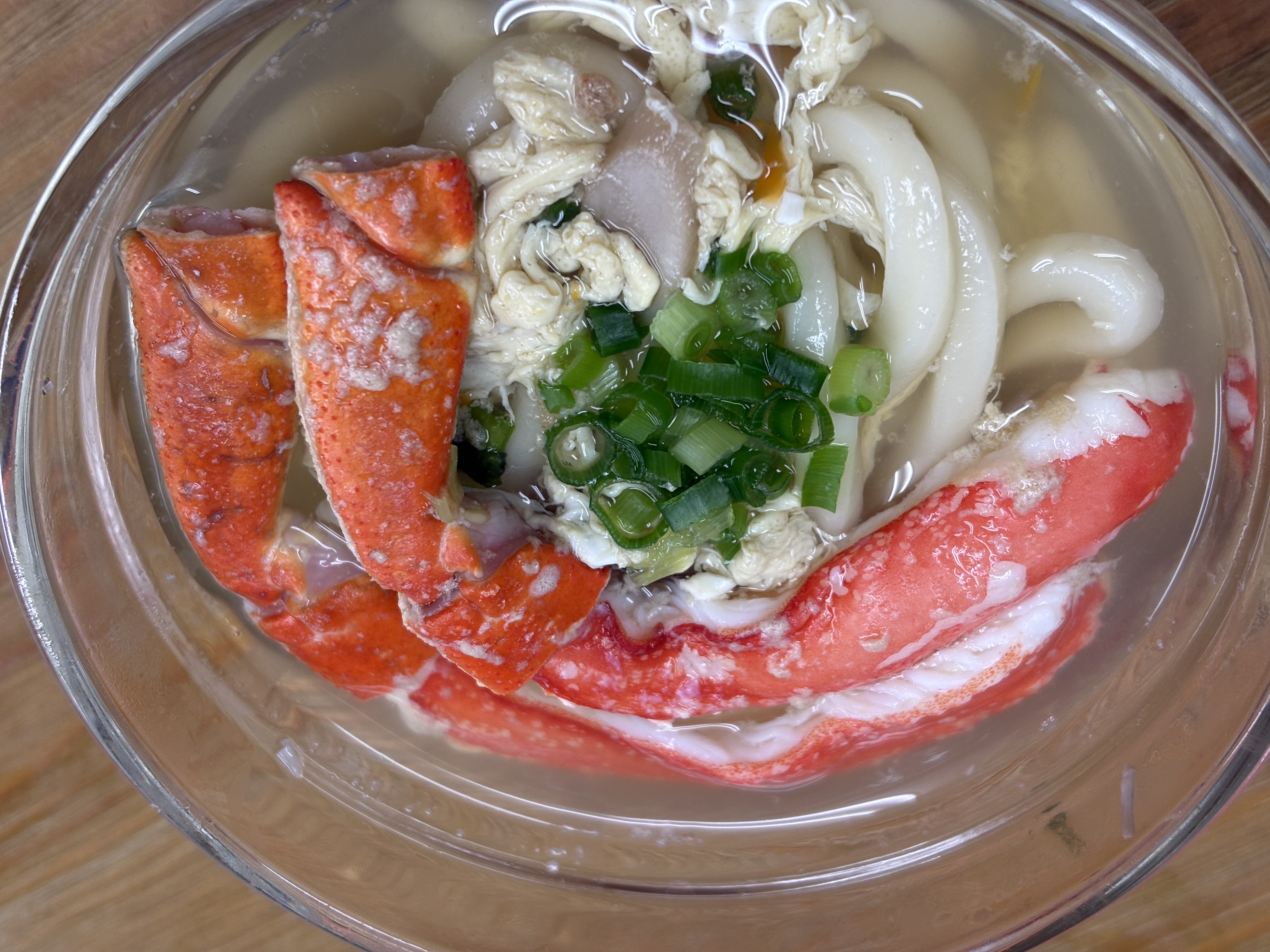 カニ鍋のだしで作った締めのうどん